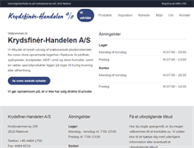Tablet Screenshot of krydsfiner.dk